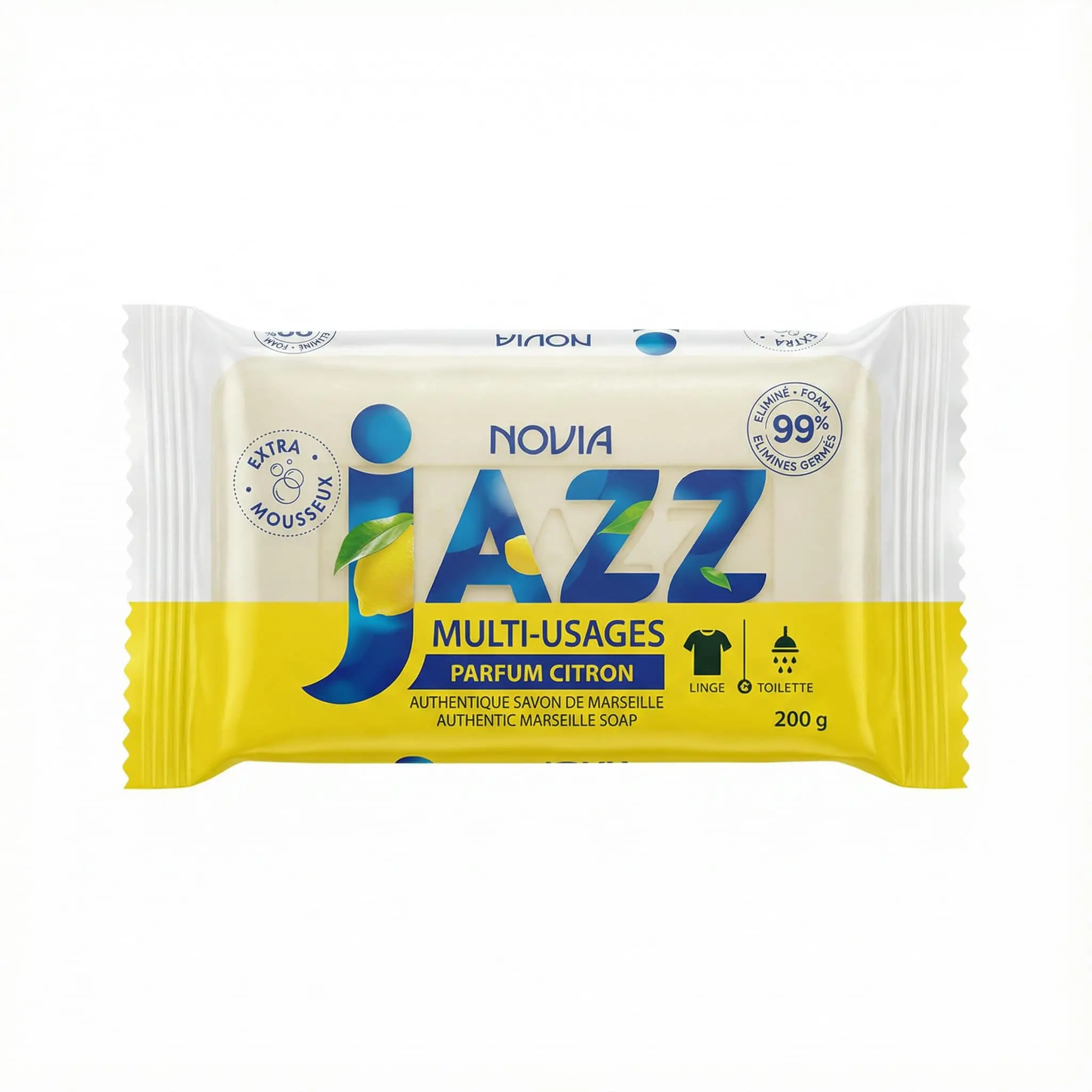 savon de Marseille Jazz multi usage citron pour le linge